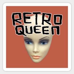 Retro Queen for Vintage Shopping and Thrifting Sticker